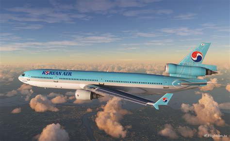 Tfdi Md 11 Korean Air Pax Ver Livery 4k Pour Microsoft Flight