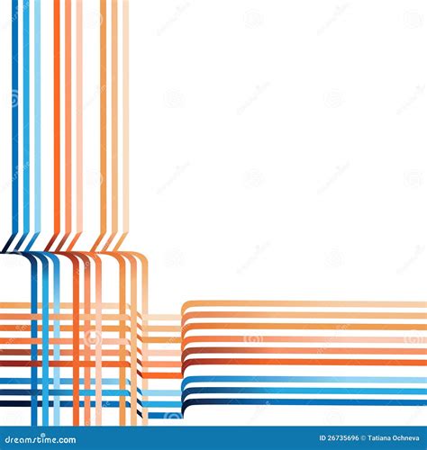 Abstract Background Of Interwoven Colored Stripes Stock Illustration