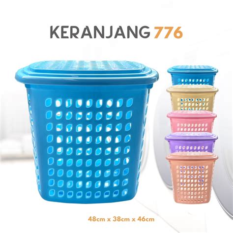 Jual Keranjang Pakaian Elegant Dx Keranjang Baju Tutup