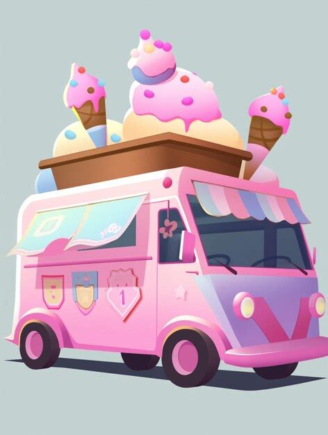 Page 3 Cute Pink Ice Cream Truck Images Free Download On Freepik