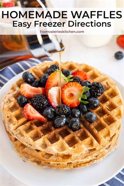 easy homemade waffles   delicious   start  day