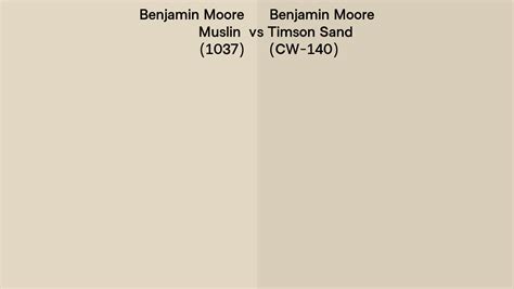 Benjamin Moore Muslin Vs Timson Sand Side By Side Comparison