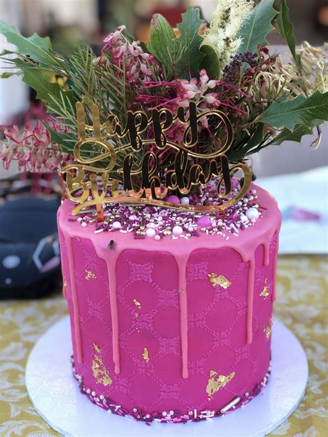 Pink Drip Cake Drip Cakes Cake Butter Cream