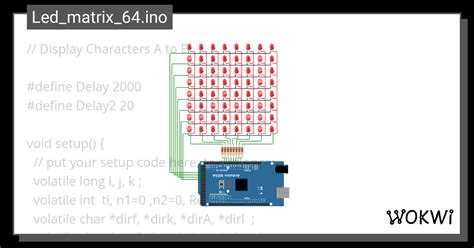 Led_matrix_64.ino - Wokwi Arduino and ESP32 Simulator