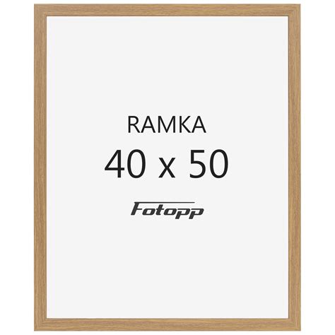 Rama 40x50 cm MDF ramka na zdjęcia plakaty jasny brąz