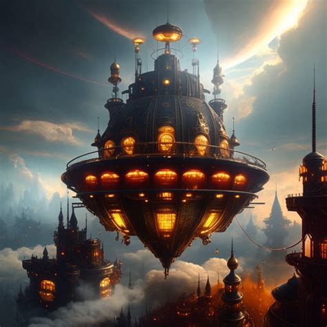 Fantasy Steampunk Castle City 6 by JackVInsanity on DeviantArt