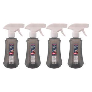 Kit 4 Borrifador De Água Pulverizador Manual Spray 280 Ml Cinza Sanremo