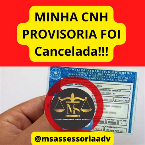 MsAssessoria MINHA CNH PROVISORIA FOI Cancelada