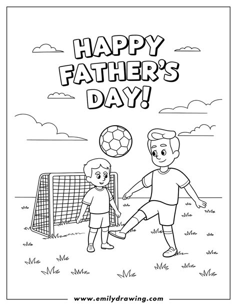 Fathers Day Coloring Pages Emily Drawing
