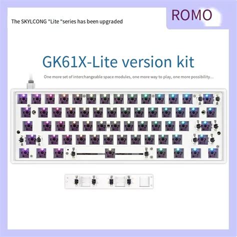 Skyloong Kit De Teclado Mec Nico Gk Key Gasket Hot Swap V Lite Gaming Keyboard Rgb