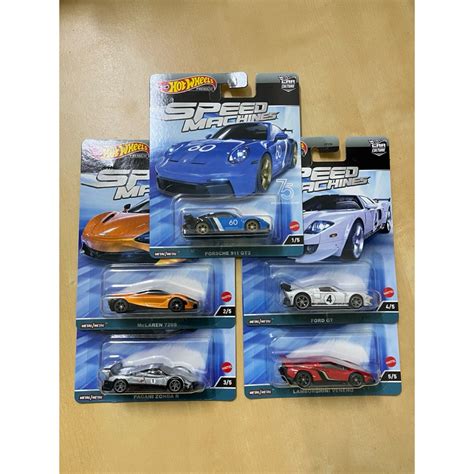 Hot Wheels Premium Speed Machines Porsche Pagani Lambo Mclaren Ford Gt Shopee Malaysia