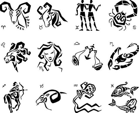 12 Zodiac Signs Pictures Illustrations Royalty Free Vector Graphics