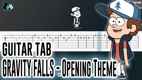 GRAVITY FALLS Opening Theme Guitar Tutorial TAB YouTube