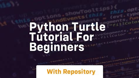 Python Turtle Tutorial For Beginners Youtube