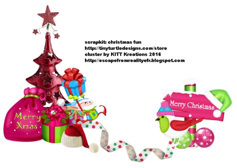 Escape From Reality Blog Ftu Christmas Fun Cluster And Cluster Frames