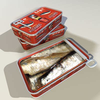 sardine cans 01 3d 3ds