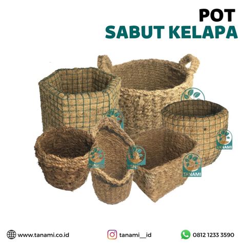 Keunggulan Pot Bunga Dari Sabut Kelapa Dan Kawat Jual Coco Peat