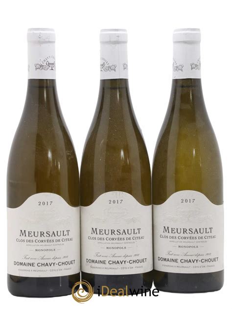 Acheter Meursault Clos des Corvées de Citeau Domaine Chavy Chouet 2017