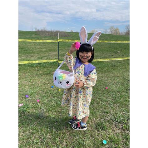 ぽるママさんのインスタグラム写真 ぽるママinstagram「 今年もエッグハント行ったよ🐰🐣💓 中になんか入ってると思ったちー