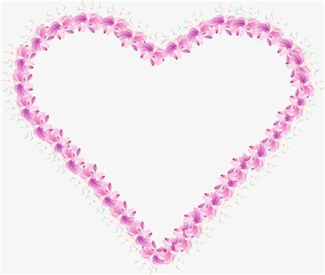 Heart Shaped Wreath Wreath Flower Border Heart Shaped Wreath Png