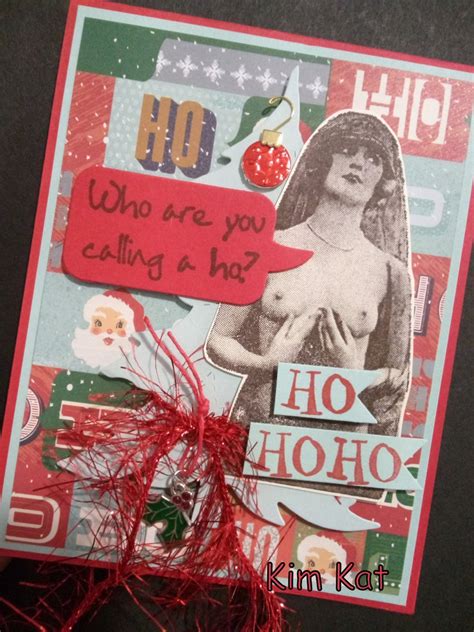 Naughty Christmas Card Pop Up Vintage Naked Lady Who Are You Etsy