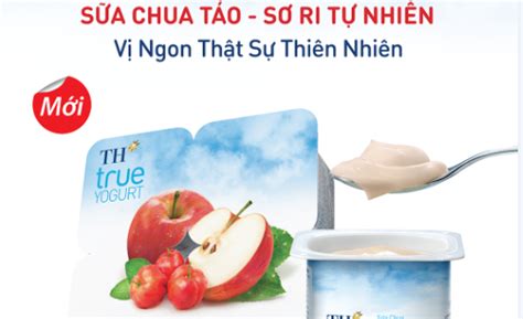 Ra mắt sản phẩm TH true YOGURT mới Sữa chua Táo Sơ Ri Tự Nhiên