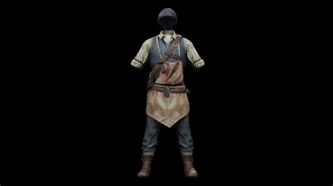 3D model Medieval Blacksmith Cloth 02 VR / AR / low-poly | CGTrader