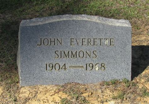 John Everett Simmons Find A Grave Memorial