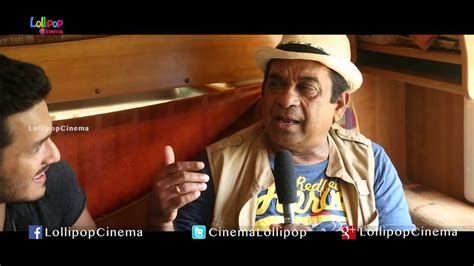 Akhil Interviews Brahmanandam At Akhil The Power Of Jua Movie