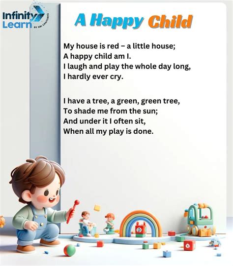 A Happy Child Poem for Class 1 English