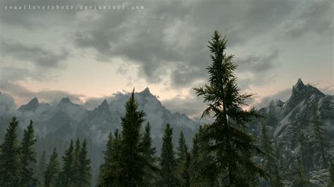 Skyrim Landscape by YouAllEverybody on DeviantArt