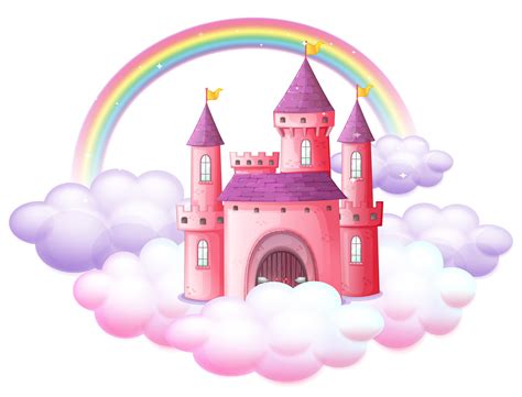 A Pink Fairy Tale Castle 445350 Vector Art at Vecteezy