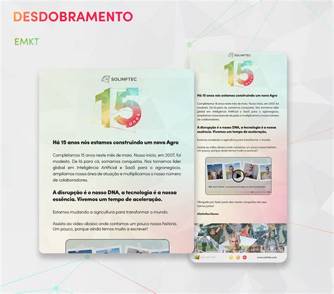 KV Solinftec 15 Anos Behance