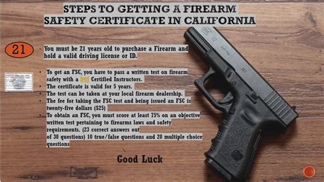 Steps To Getting A Firearm Safety Certificate Youtube