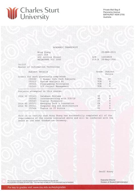 CSU transcript | PDF