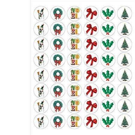 Assorted Holiday Envelope Seals - 1.2" Christmas Circle Stickers - 144 Stickers25186 - Walmart.com