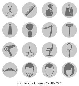 Vector Set Barber Shop Icons Stock Vector Royalty Free