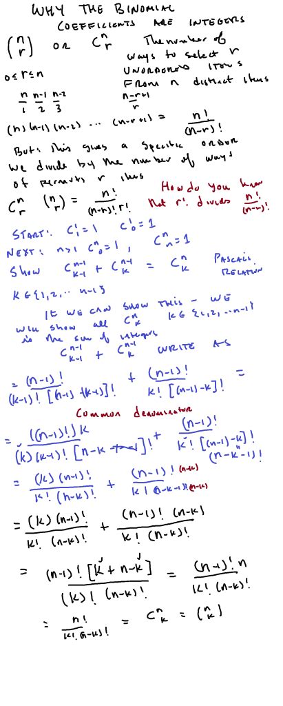 binomial coefficients | College Math Teaching