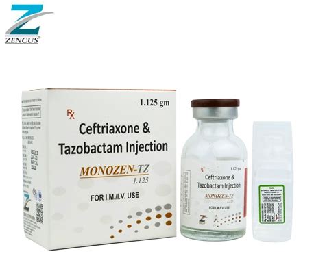 MONOZEN TZ Ceftriaxone Tazobactam 1 125 Injection At Rs 159 Vial In