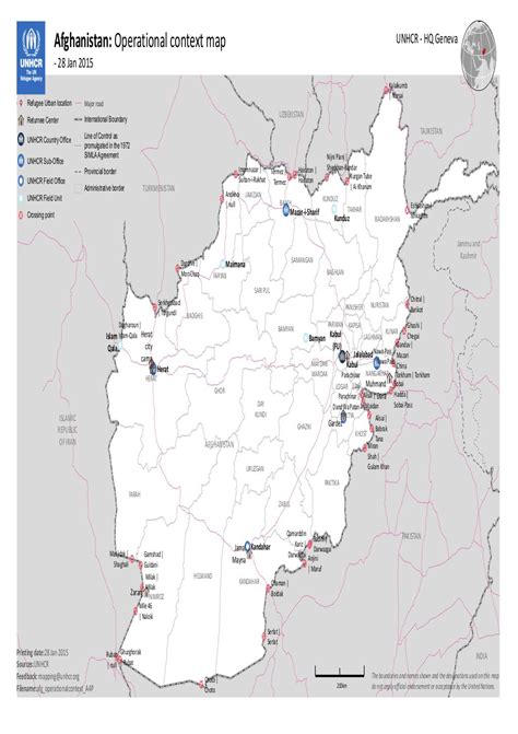 Document Afghanistan Operational Context Map January