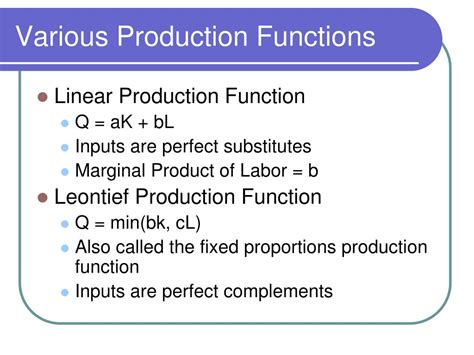 Ppt Production Function Powerpoint Presentation Free Download Id