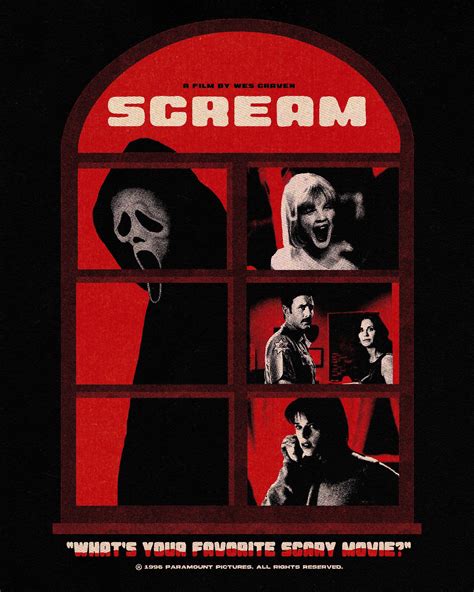 SCREAM 1996, Vintage Horror Movie Poster, Retro Movie Print, Scream ...