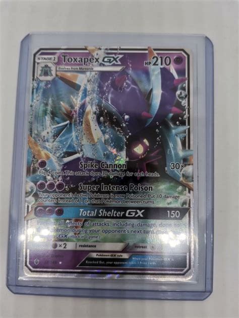 Pokemon Card Toxapex Gx 57145 Sun And Moon Guardians Rising