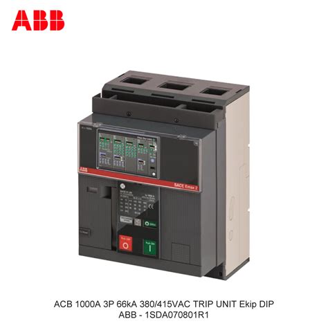 ListrikKita ACB 1000A 3P 66kA 380 415VAC TRIP UNIT Ekip DIP ABB