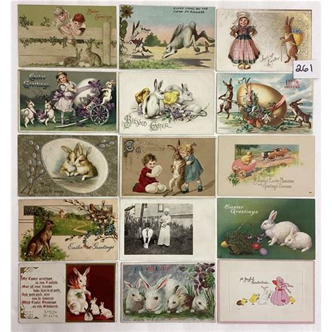 Easter Holiday Greeting Postcards All with Rabbits 50+ Postcards