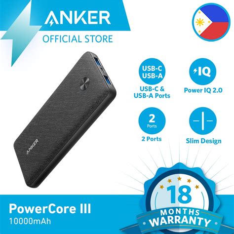 Anker PowerCore III Sense 10000mAh Portable Charger USB C Power