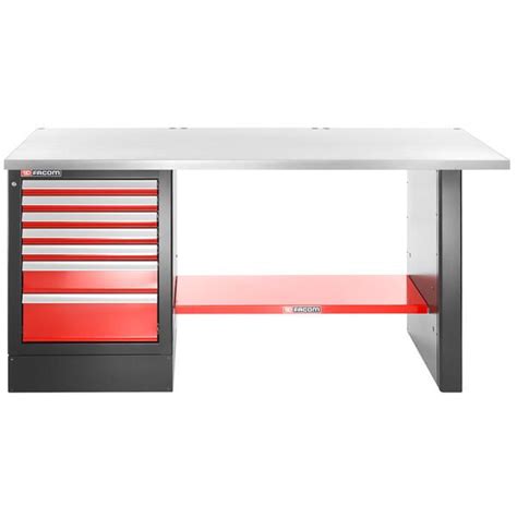 Facom Jls Ms Dh Workbench High Version With Metal Worktop And