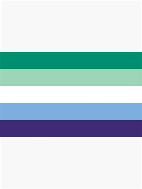 Gay Man Pride Flag Mlm Sticker For Sale By Ubuco Redbubble