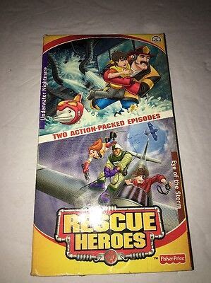 Fisher Price Rescue Heroes Vhs Underwater Nightmare Eye Of The Storm