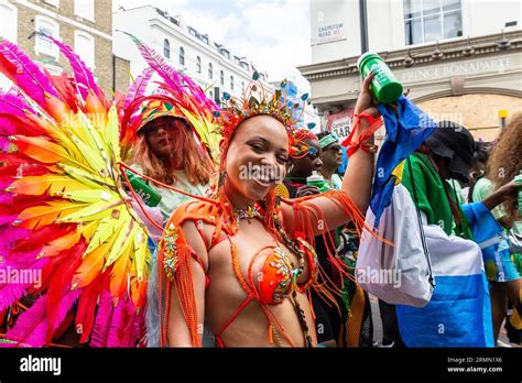 Female Participant At The Notting Hill Carnival Grand Parade 2023